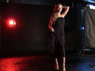 Gorgeous Blonde Ellison Performs Seductive Strip Tease And Shoes Twat!