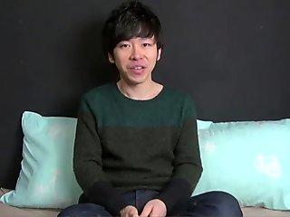 Japanese teen toying dick