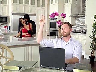 Teen Asian Gets Fucked Nasty By A Burglar