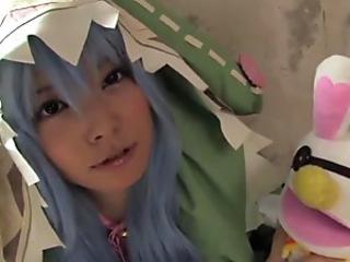 japanese cosplay babe fucked until cumsprayed